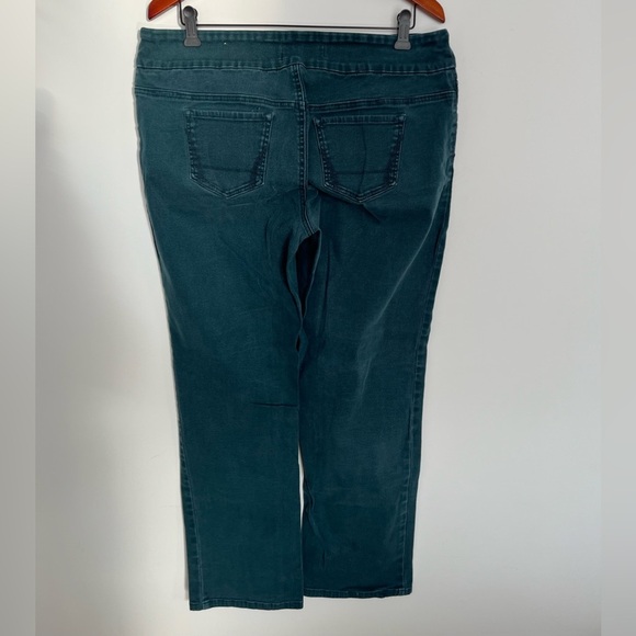 Reitmans teal straight leg casual Jeans size 16 - Picture 3 of 5